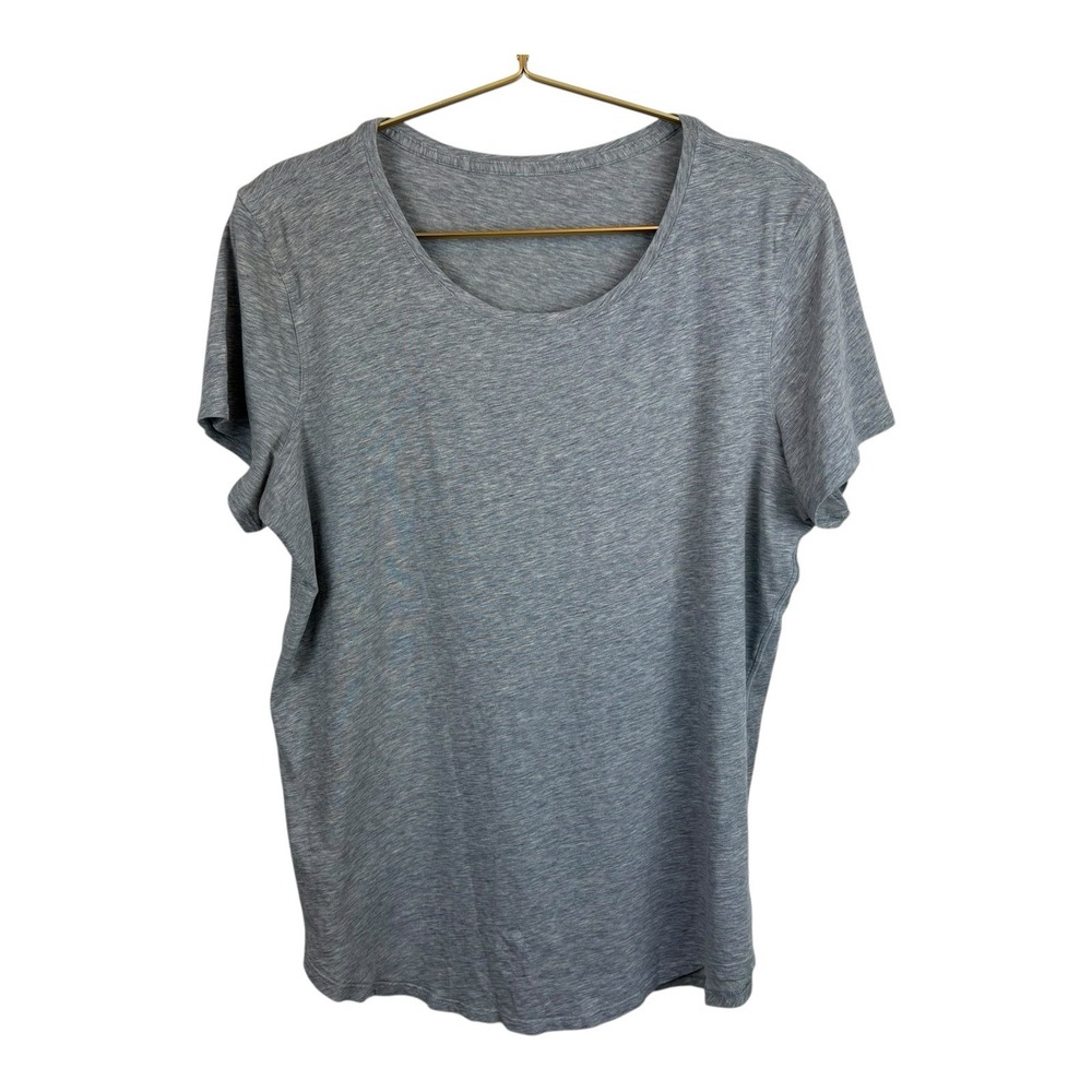 Lululemon Women's Gray Lululemonโ Short Sleeve Shirt Size M/L?